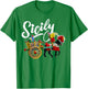 Sicily Horse and Cart Traditional Cultural Sicilian Folk Art T-Shirt - T-Shirt | Irish Green