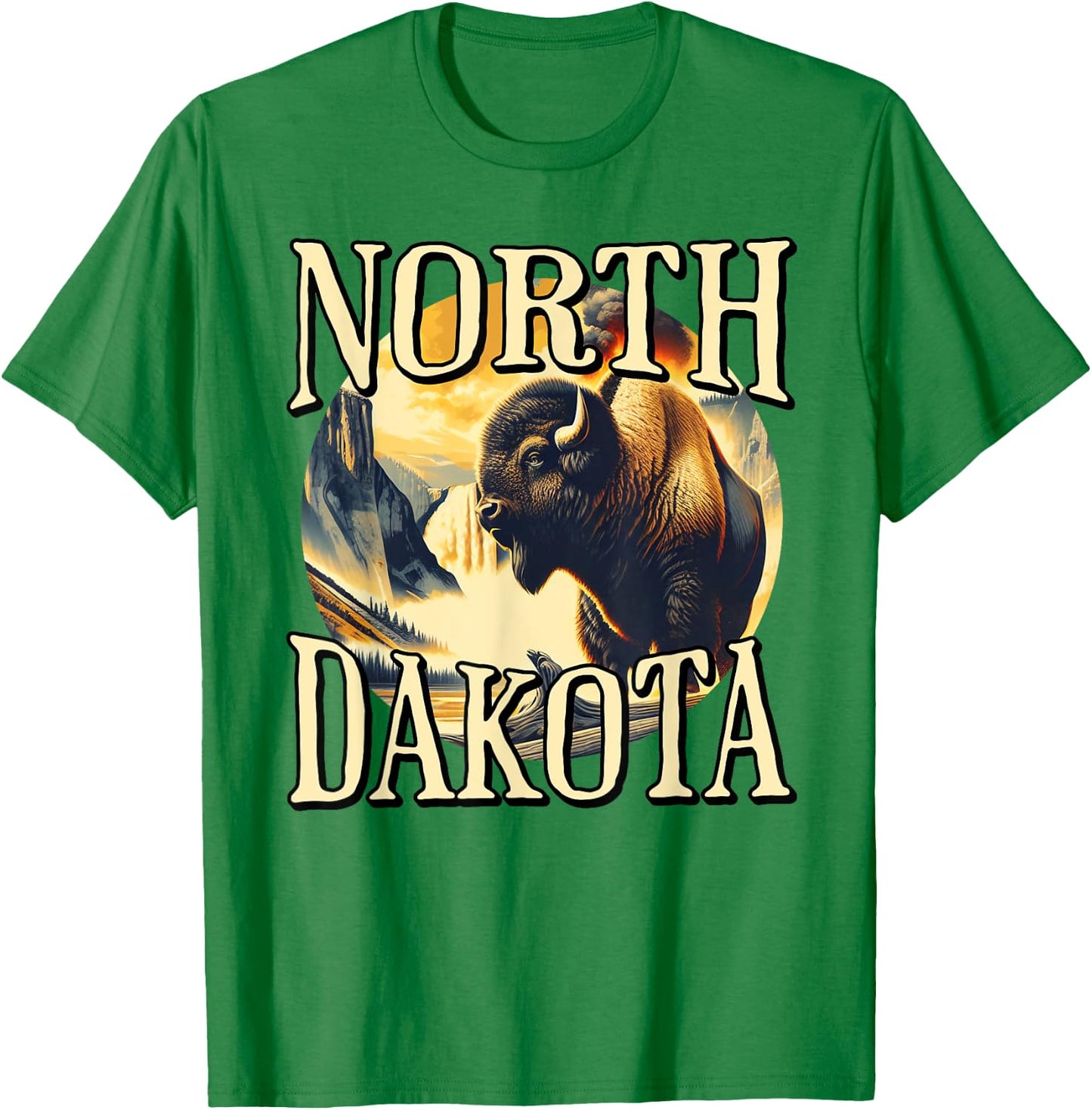 North Dakota T-Shirt - T-Shirt | Irish Green