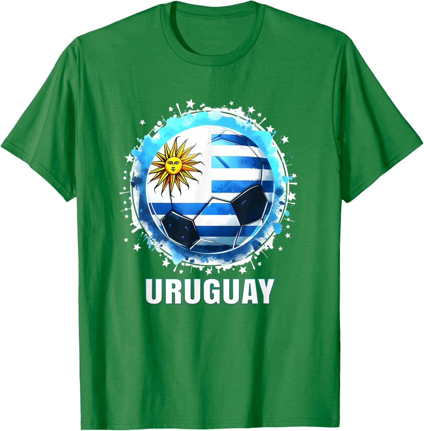 Uruguay Player Boys Kids Men Youth Teens Uruguay T-Shirt - T-Shirt | Irish Green