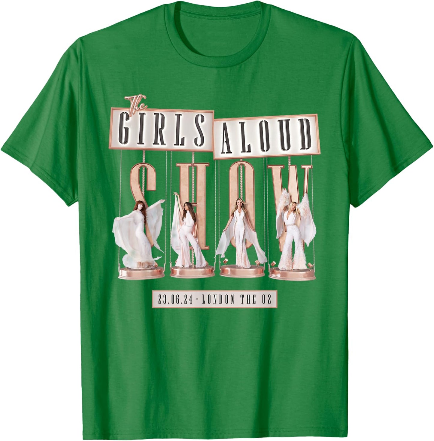 Girls Aloud Arena Tour 2024 London Day 2 T-Shirt - T-Shirt | Irish Green