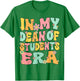 In My Dean of Students Era Retro Groovy Dean of Students T-Shirt - T-Shirt | Irish Green