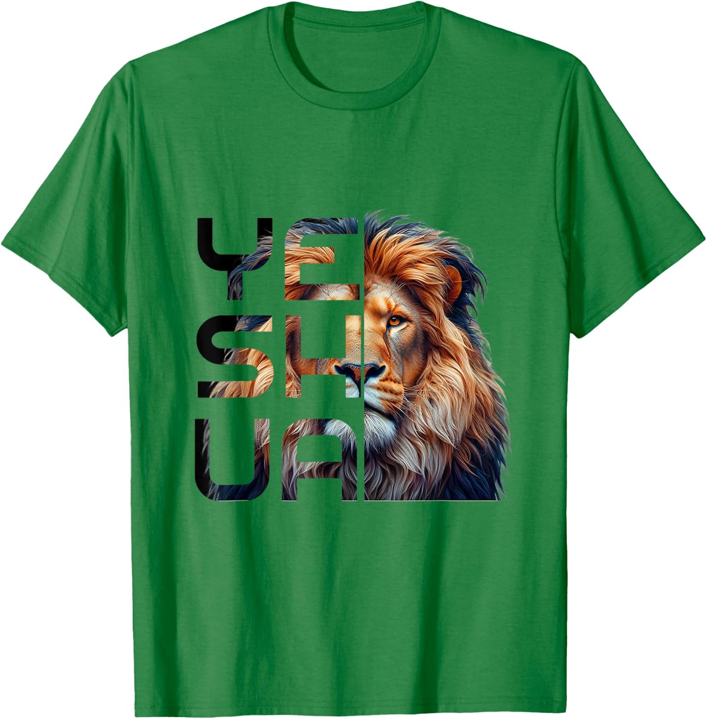 Christian Religious Jesus The Lion Of Judah Yeshua Bible T-Shirt - T-Shirt | Irish Green