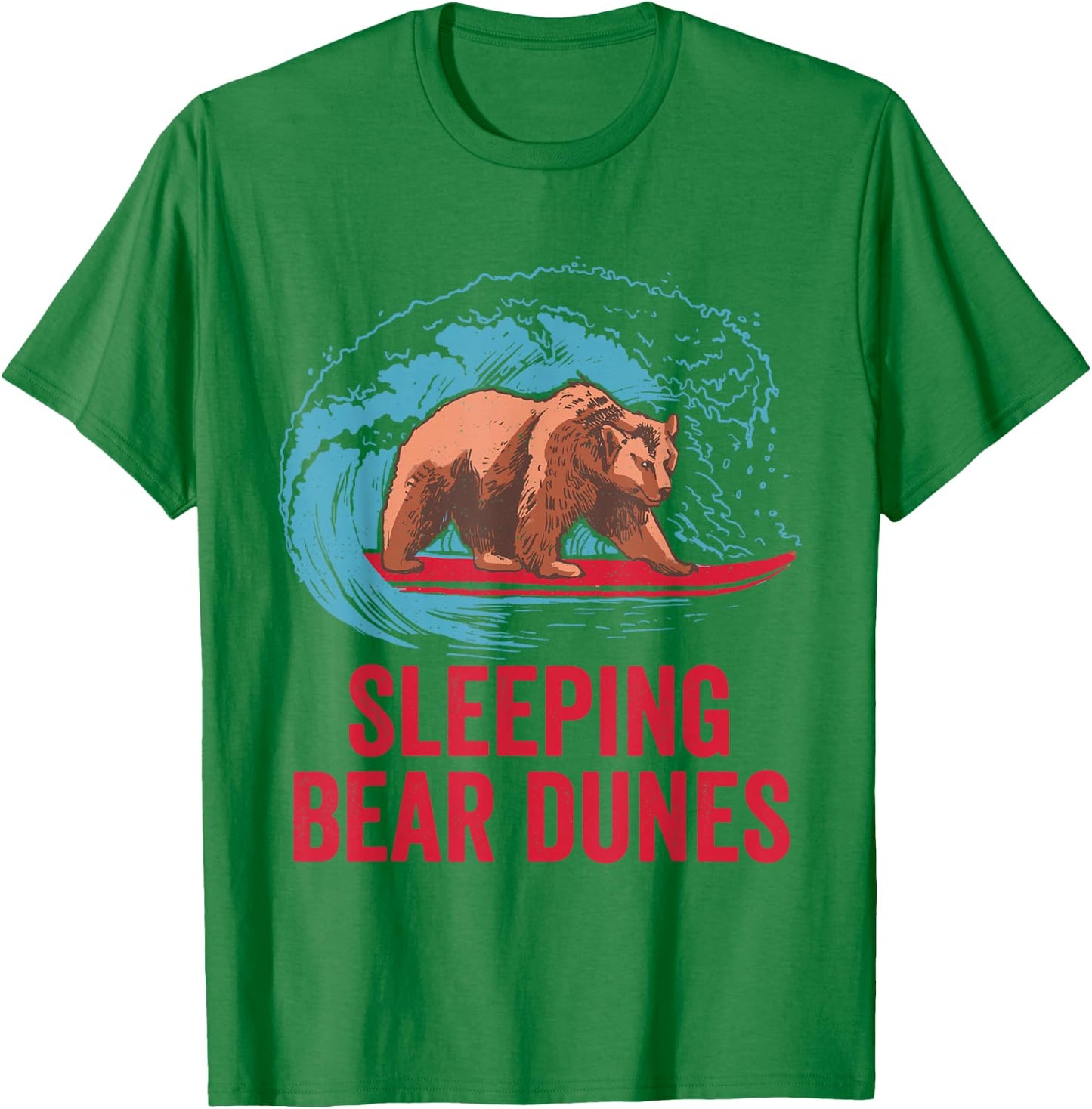 Sleeping Bear Dunes T-Shirt - T-Shirt | Irish Green