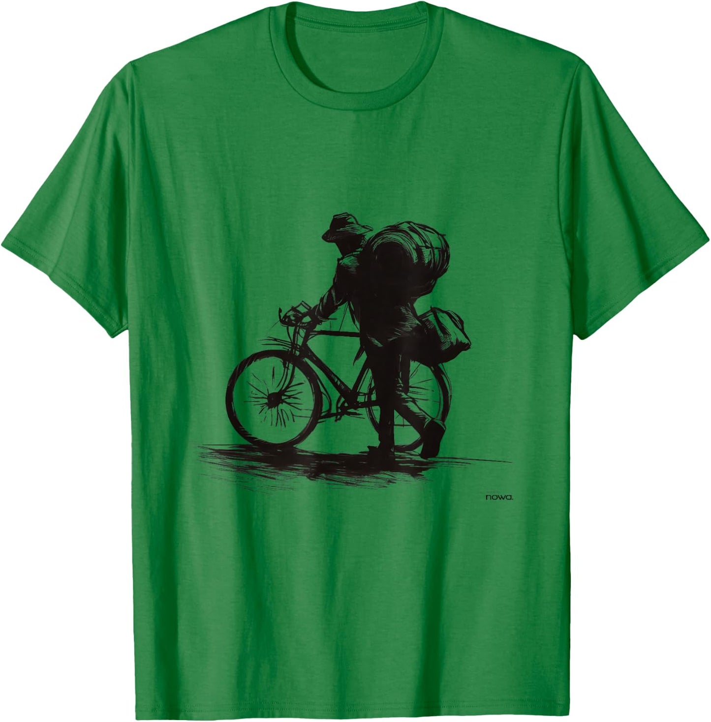 Bike Cycling Funny Gravel Bikepacking Backpack Travel Ii T-Shirt - T-Shirt | Irish Green