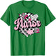 Checkered Retro Nurse School Nursing Groovy Nurse T-Shirt - T-Shirt | Irish Green