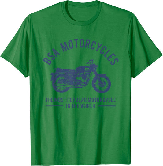 BSA Motorcycles Most Popular In The World T-Shirt - T-Shirt | Irish Green