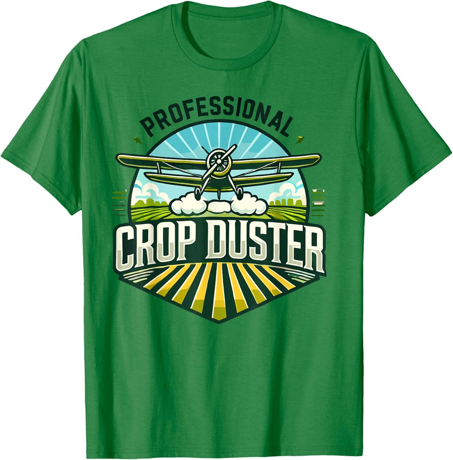Crop Duster Pilot Spray Plane Professional Crop Duster T-Shirt - T-Shirt | Irish Green