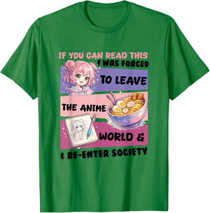 Funny Anime Girl Daughter Nice Women Anime Lover Youth T-Shirt - T-Shirt | Irish Green