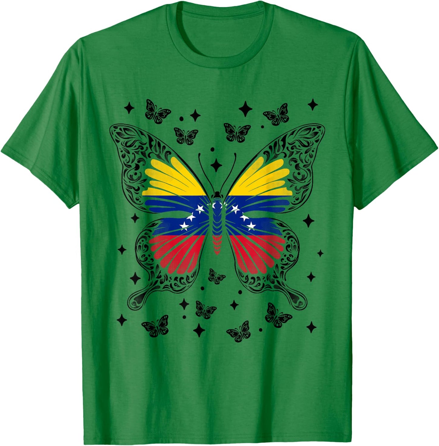 Venezuelan Butterfly Venezuela T-Shirt - T-Shirt | Irish Green