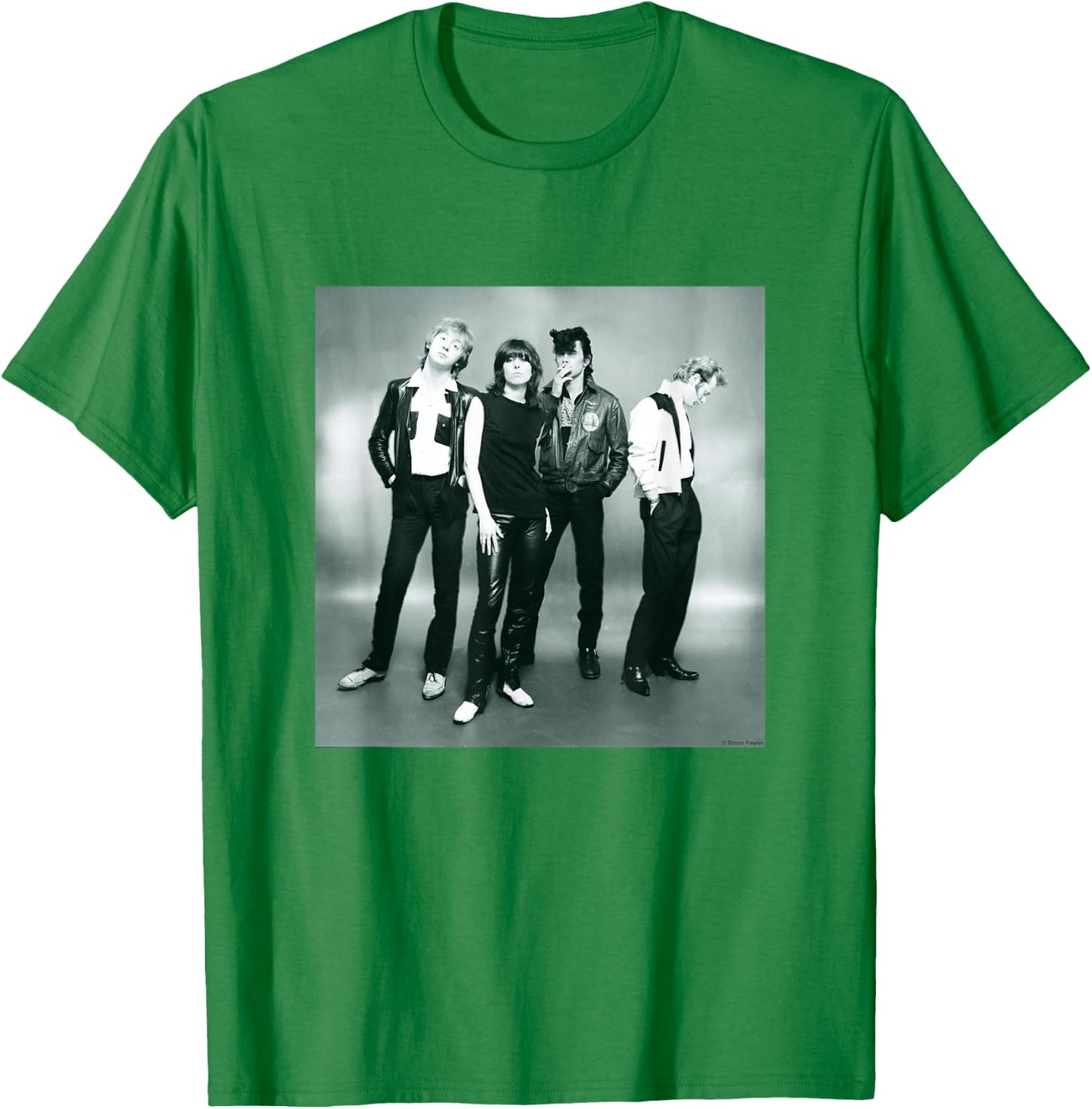 The Pretenders Band Studio Shoot By Simon Fowler T-Shirt - T-Shirt | Irish Green