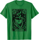 The Coffee Tarot Cards Skeleton Coffee Gifts Tarot Card T-Shirt - T-Shirt | Irish Green