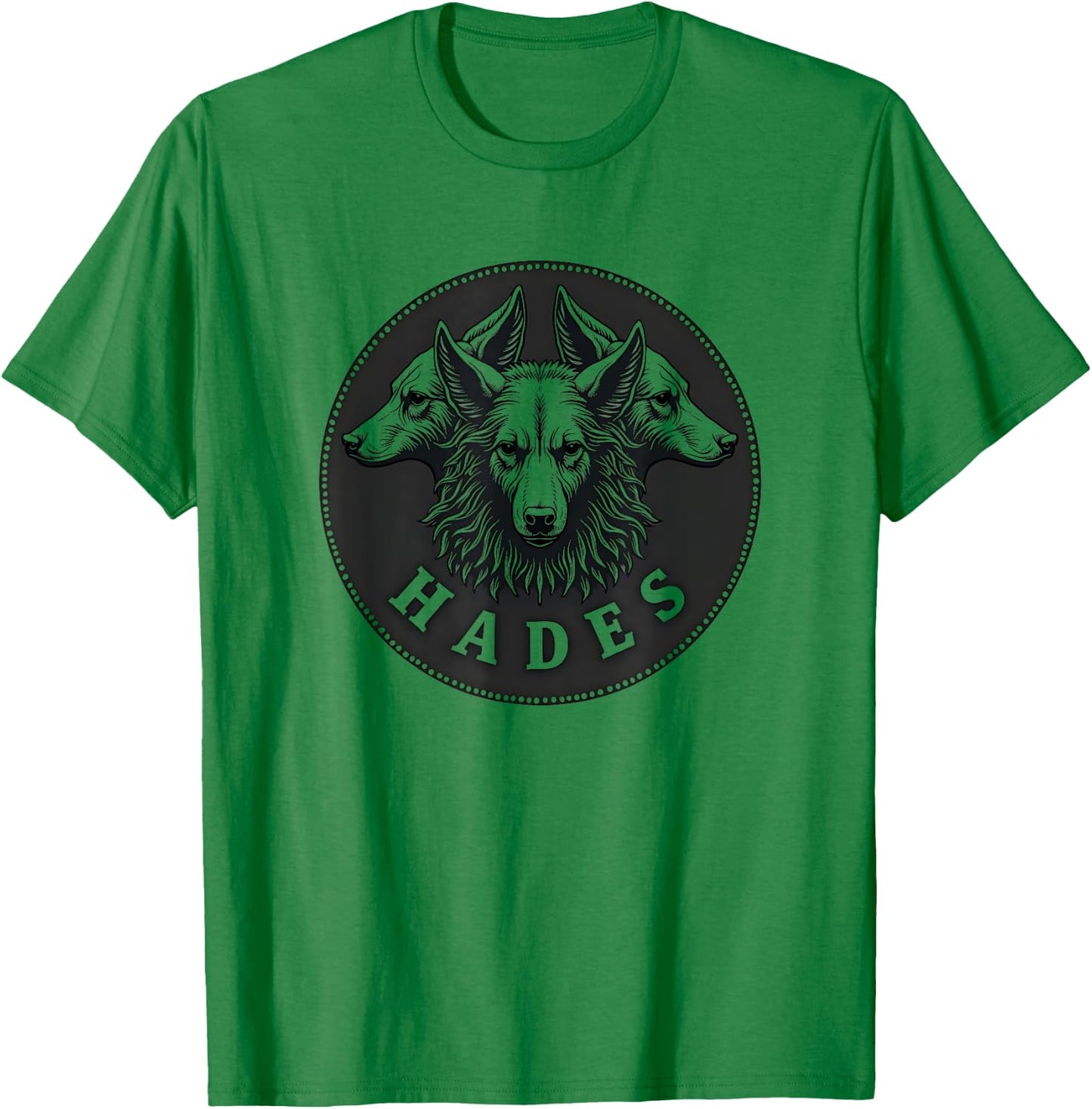 Hades Ancient Greek God Cerberus T-Shirt - T-Shirt | Irish Green
