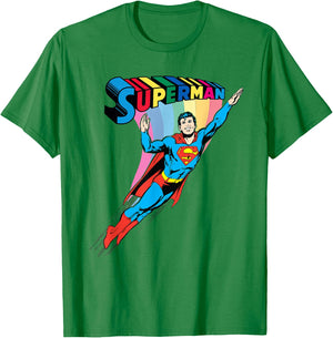 Superman Pride Rainbow T-Shirt - T-Shirt | Irish Green