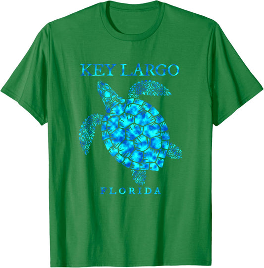 Key Largo Florida Sea Turtle Boys Girls Toddlers Souvenir T-Shirt - T-Shirt | Irish Green