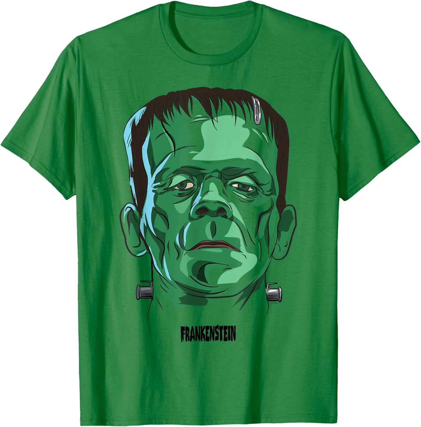 Universal Monsters Frankenstein Big Face T-Shirt - T-Shirt | Irish Green