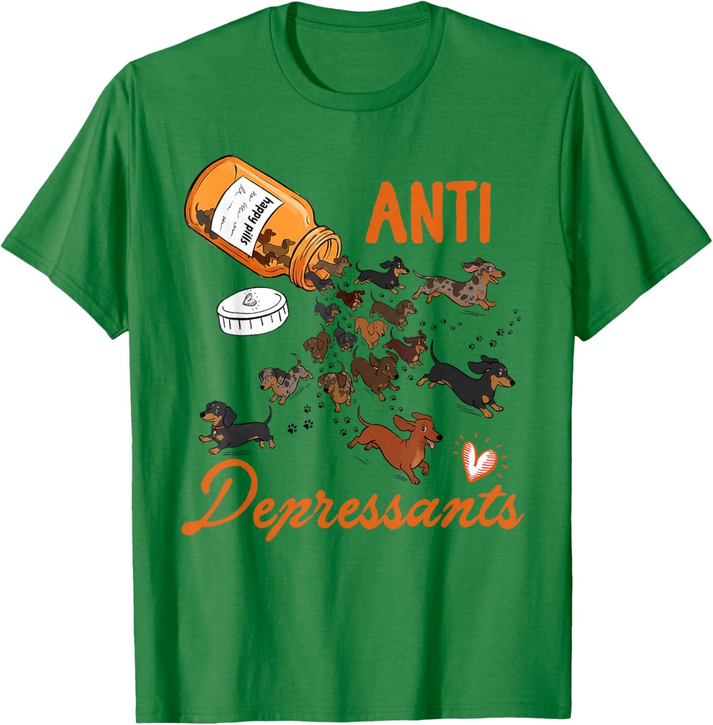 Mental Health Dog Meme Be Kind to Your Mind Anti Depressants T-Shirt - T-Shirt | Irish Green