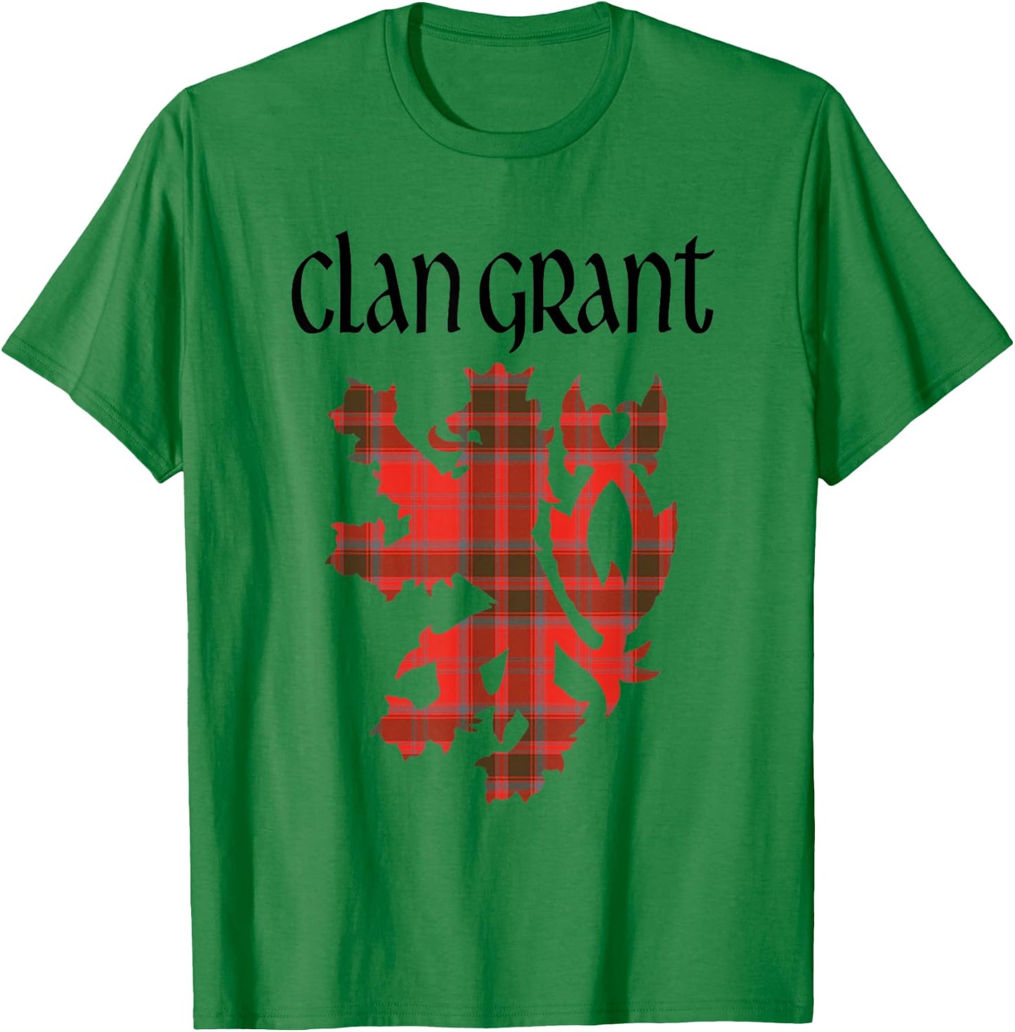 Clan Grant Tartan Scottish Family Name Scotland Pride T-Shirt - T-Shirt | Irish Green