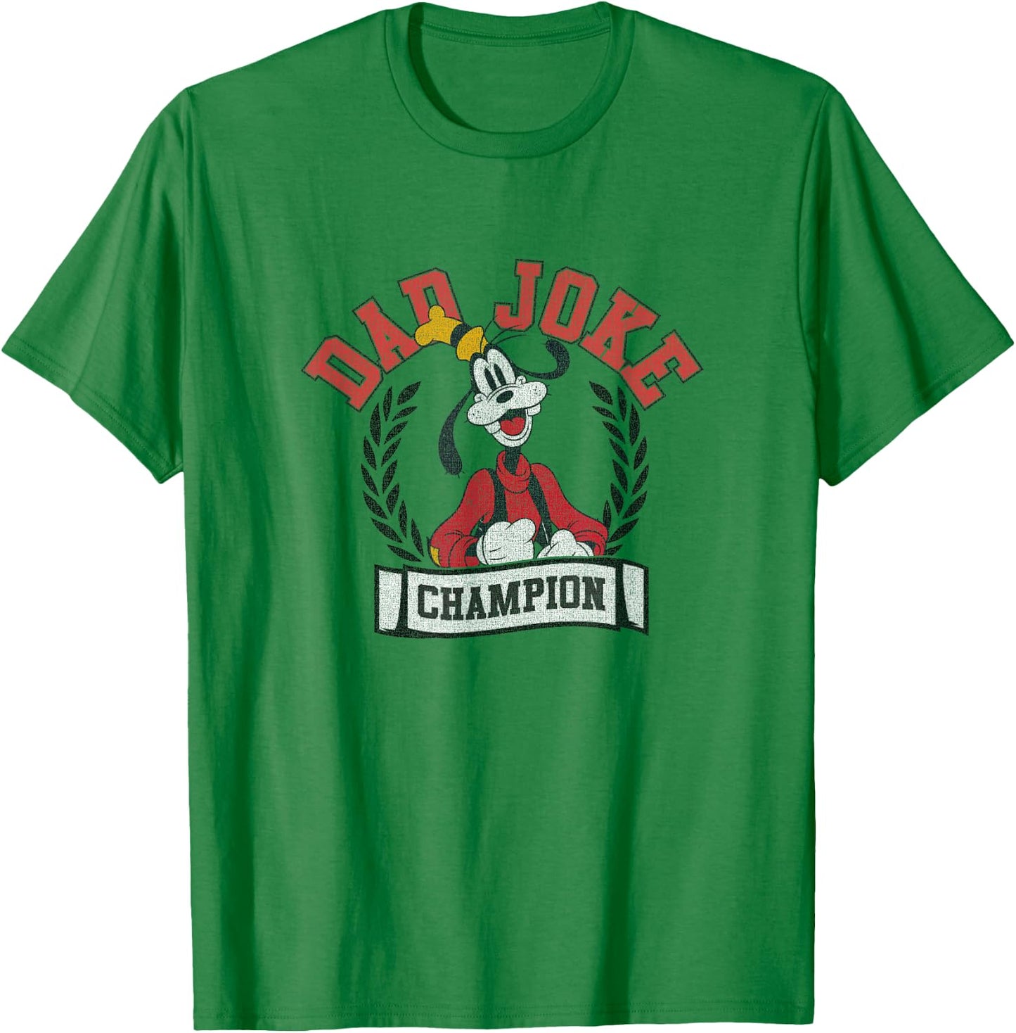 Disney Mickey and Friends Goofy Dad Joke Champ Father's Day T-Shirt - T-Shirt | Irish Green