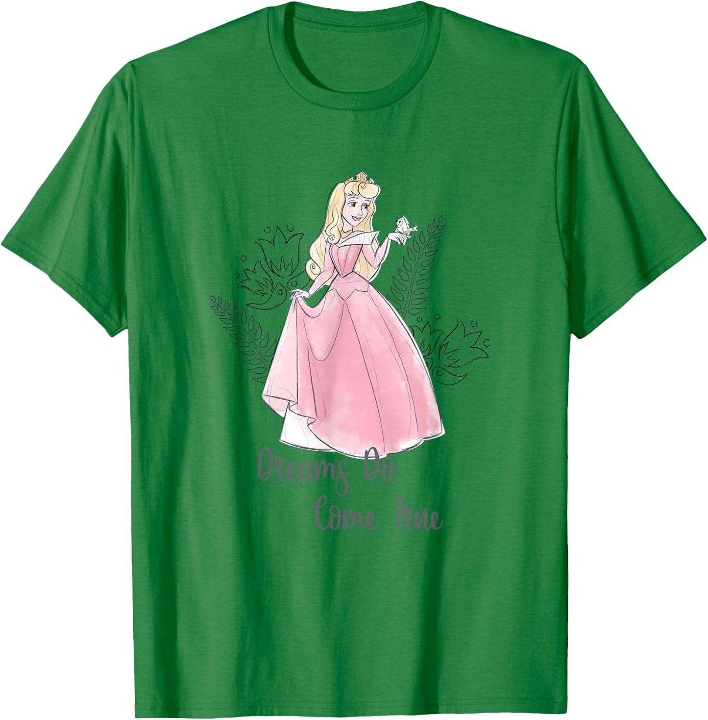 Disney Sleeping Beauty Aurora Princess Dreams Come True T-Shirt - T-Shirt | Irish Green
