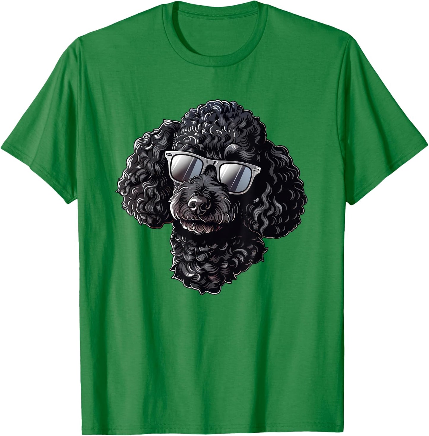 Poodle Dog Sunglasses Women Girls Kids T-Shirt - T-Shirt | Irish Green