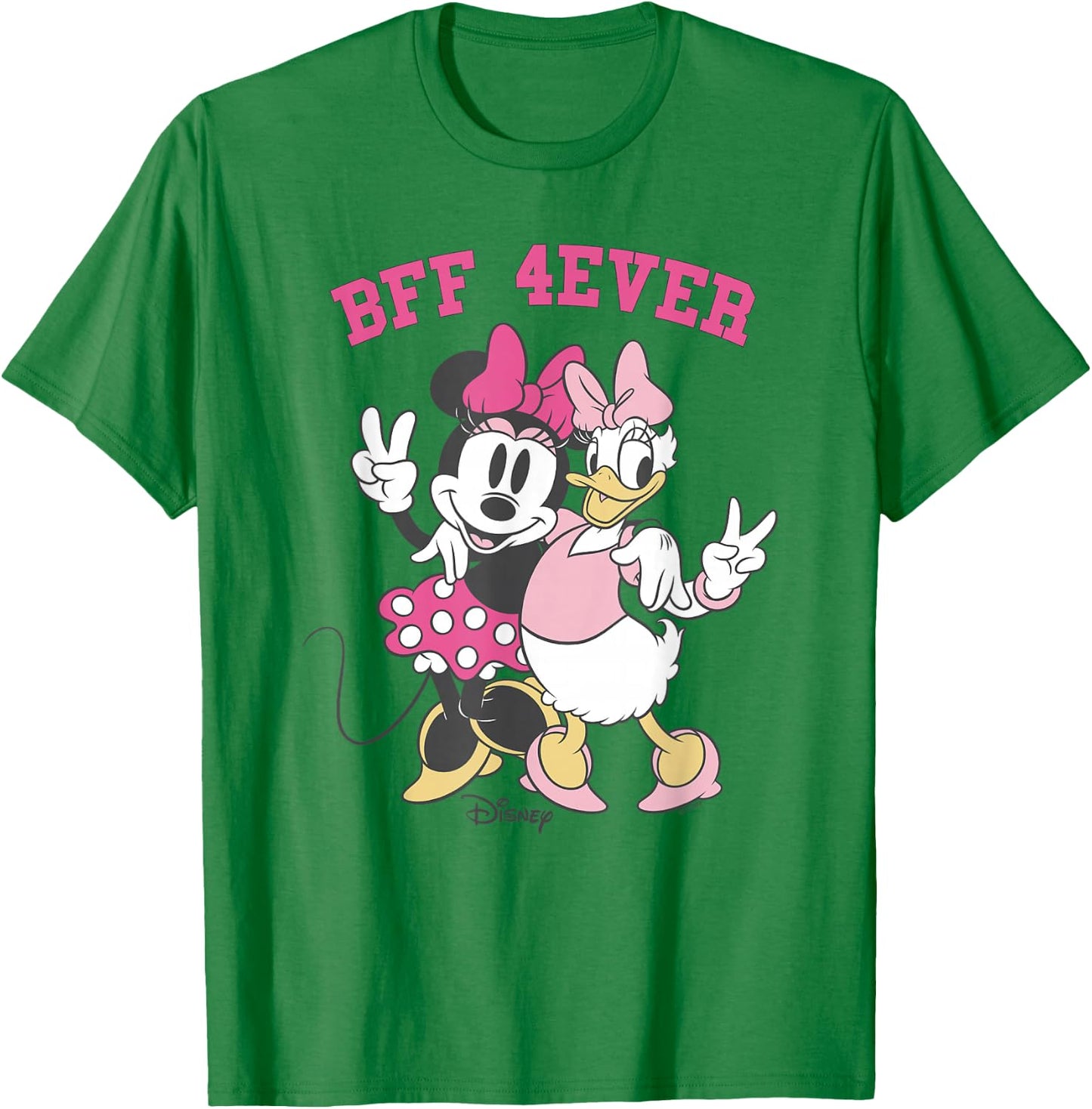 Disney Minnie Mouse Daisy Duck BFF 4Ever Best Friends T-Shirt - T-Shirt | Irish Green