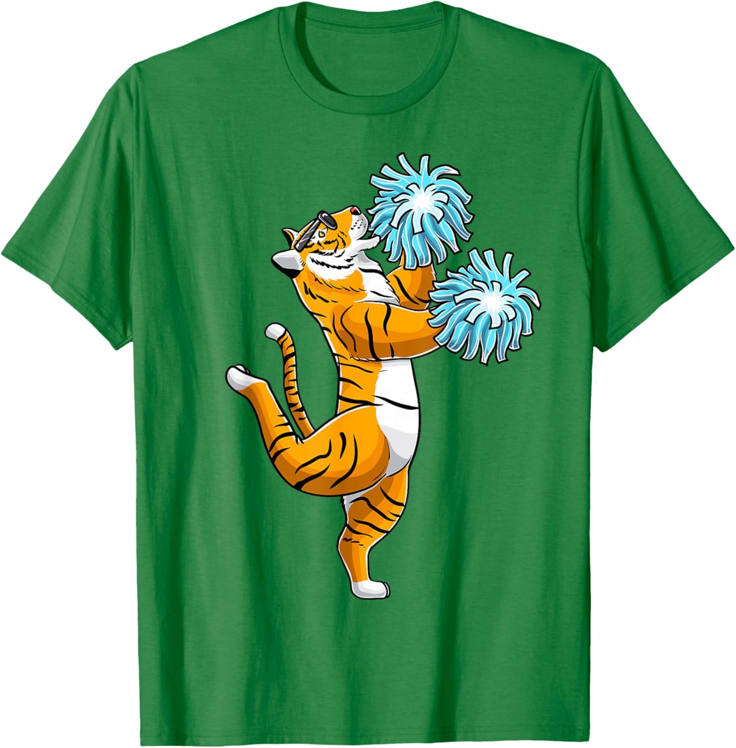 Cheerleading Tiger Cheerleader Cheer Flyer T-Shirt - T-Shirt | Irish Green