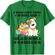 A woman cannot survive on books alone she also needs a dog T-Shirt - T-Shirt | Irish Green