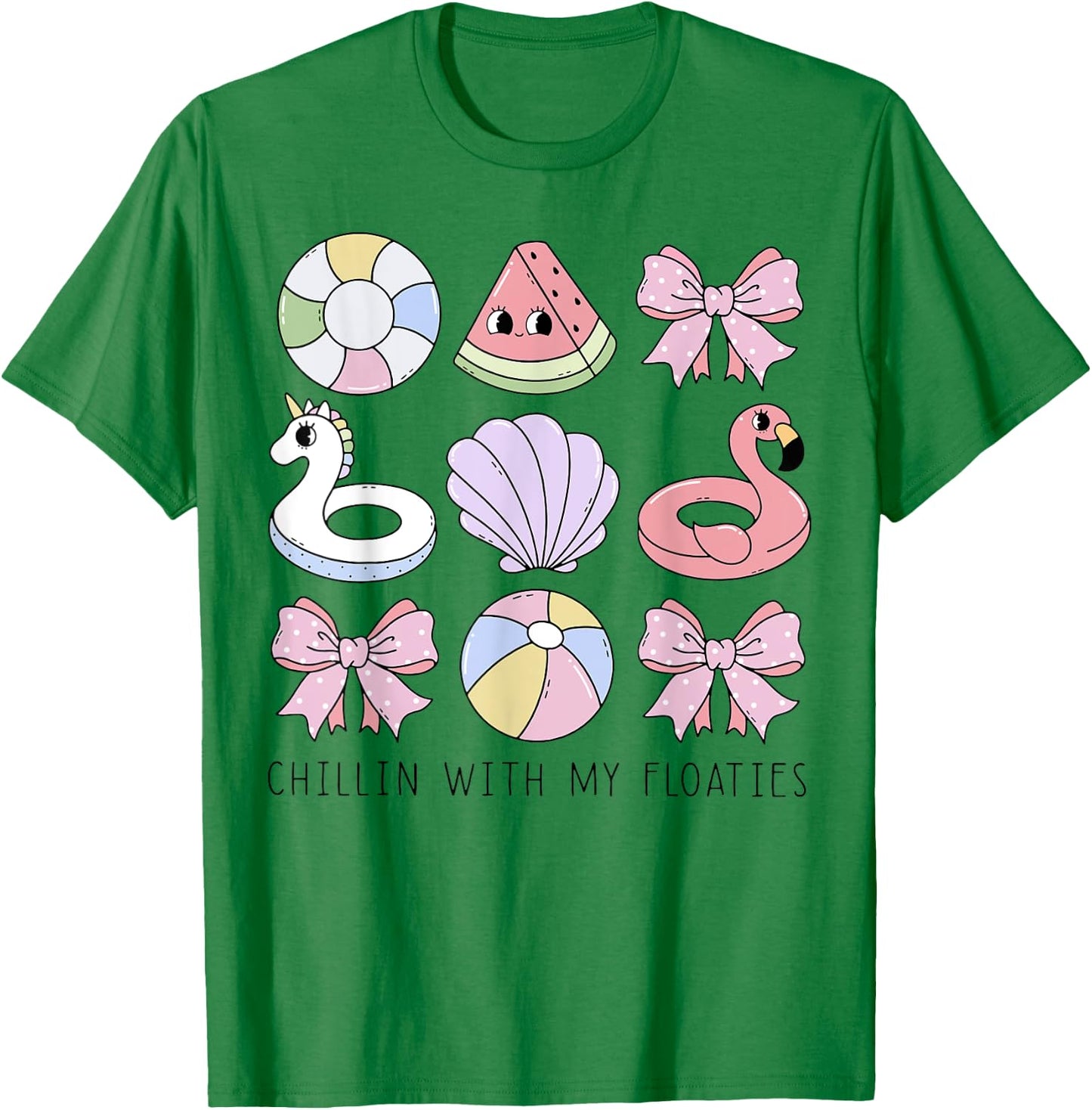 Chillin With My Floaties T-Shirt - T-Shirt | Irish Green