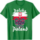 Polska Polish Flag Idea & Polish Folk Polish Eagle T-Shirt - T-Shirt | Irish Green