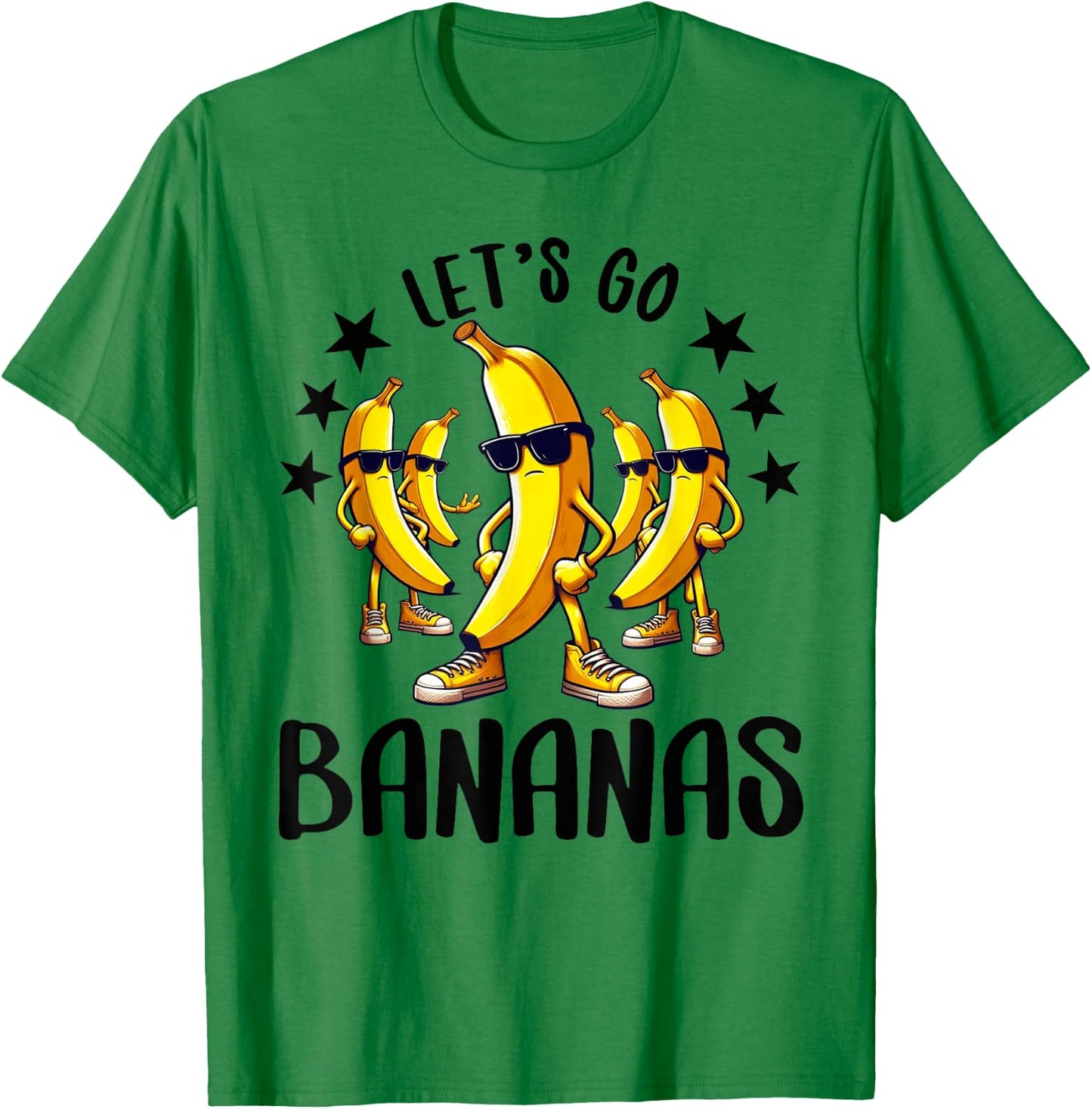 Funny Bananas Shirt Cute Banana Gifts Funny Lets go Bananas T-Shirt - T-Shirt | Irish Green