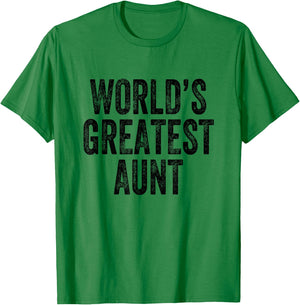 World's Greatest Aunt T-Shirt - T-Shirt | Irish Green