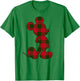 Disney Mickey Mouse Christmas Plaid Silhouette Fill T-Shirt - T-Shirt | Irish Green