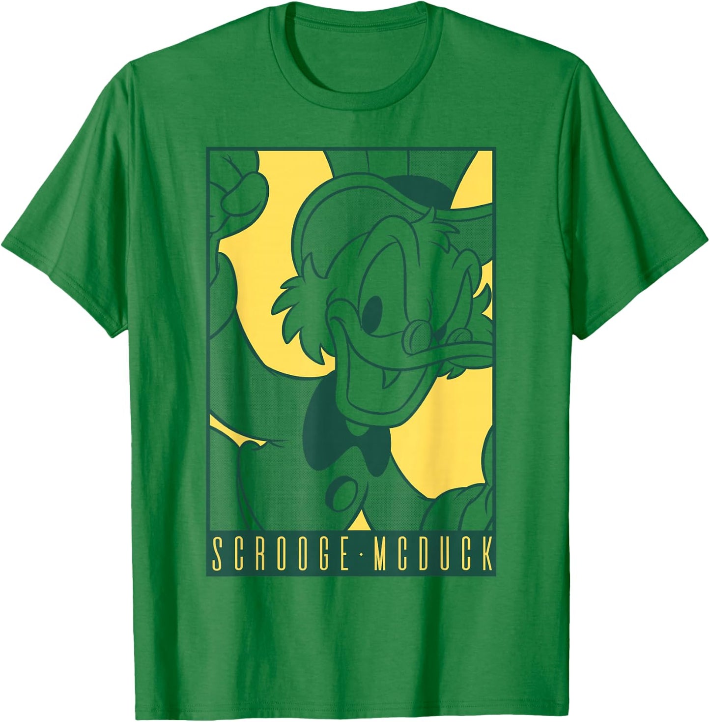 Disney DuckTales Scrooge McDuck Comic Portrait T-Shirt - T-Shirt | Irish Green