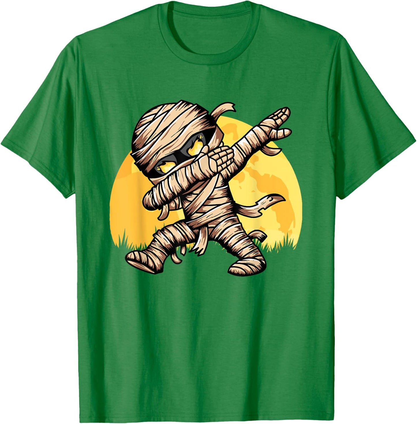 Dabbing Mummy Costume Dab Dancing Men Kids Boys Halloween T-Shirt - T-Shirt | Irish Green