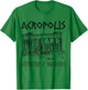 Acropolis Athens Greece Souvenir Greek Parthenon T-Shirt - T-Shirt | Irish Green