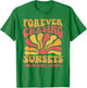Forever Chasing Sunsets North Shore Beach Hawaii 70s Retro T-Shirt - T-Shirt | Irish Green