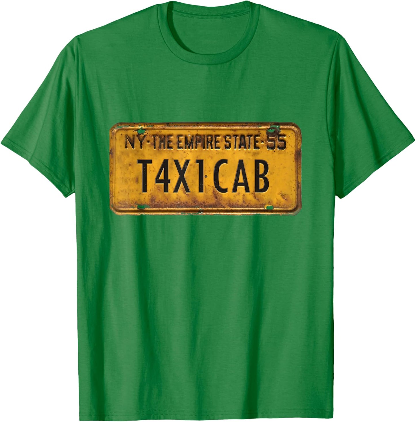 taxi cab License Number costume T-Shirt - T-Shirt | Irish Green
