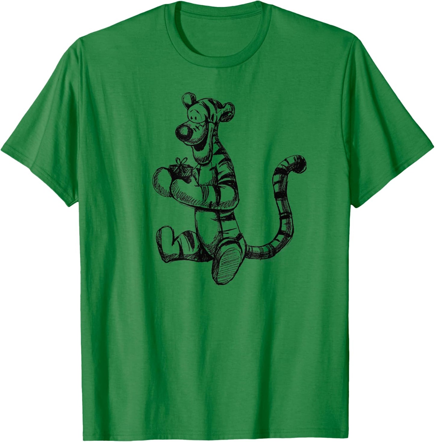 Winnie the Pooh - Tigger Sketch T-Shirt - T-Shirt | Irish Green