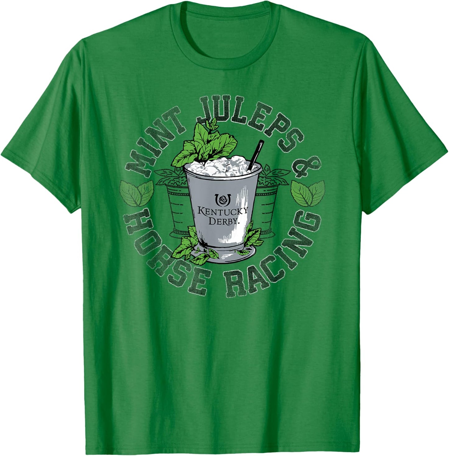 Officially Licensed Kentucky Derby Mint Juleps Vintage T-Shirt - T-Shirt | Irish Green