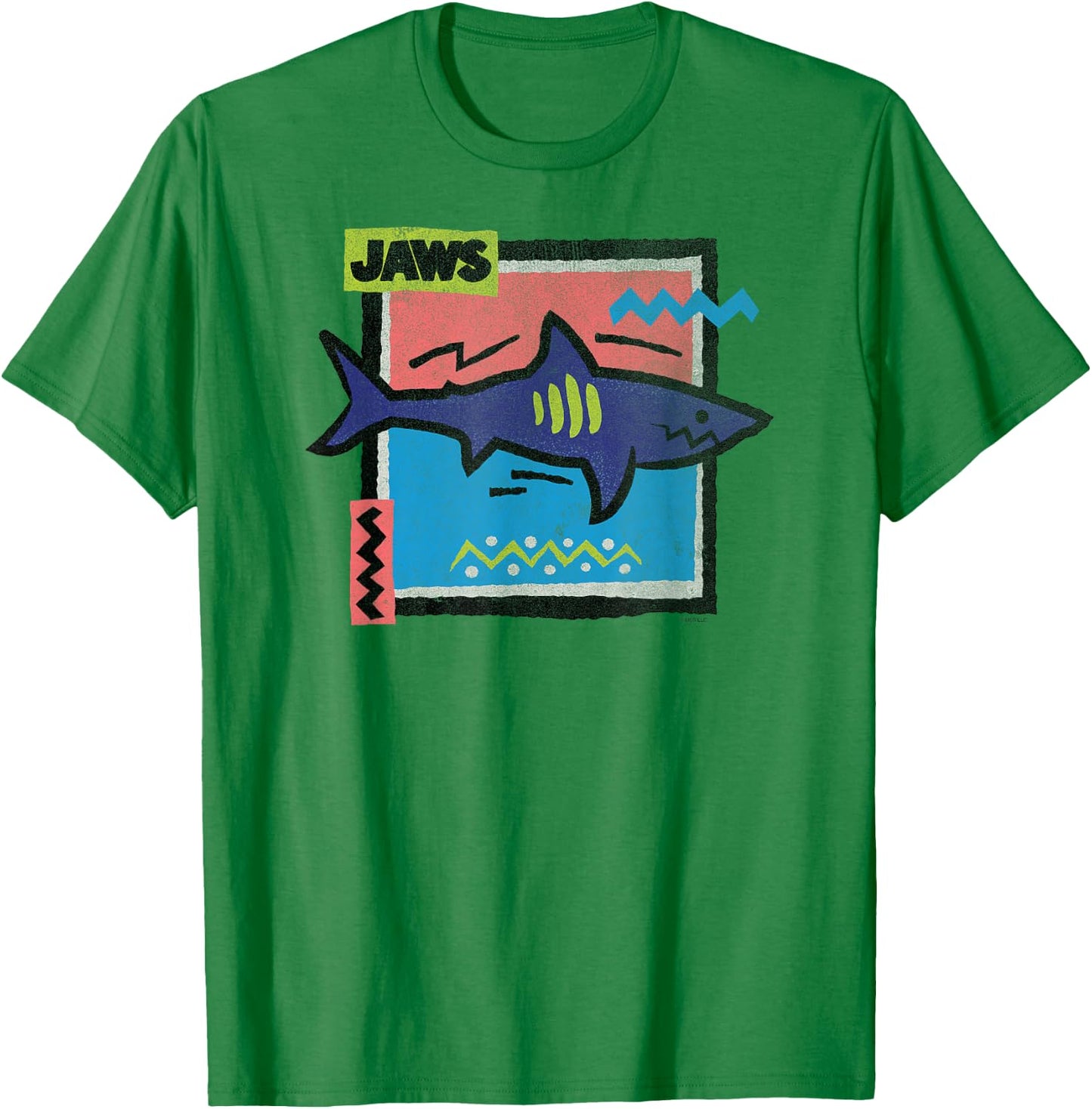 Jaws Neon Shark T-Shirt - T-Shirt | Irish Green