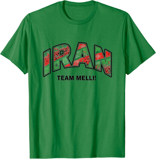 Soccer Fan Shirt 2026 Iran Team Melli Supporters T-Shirt - T-Shirt | Irish Green
