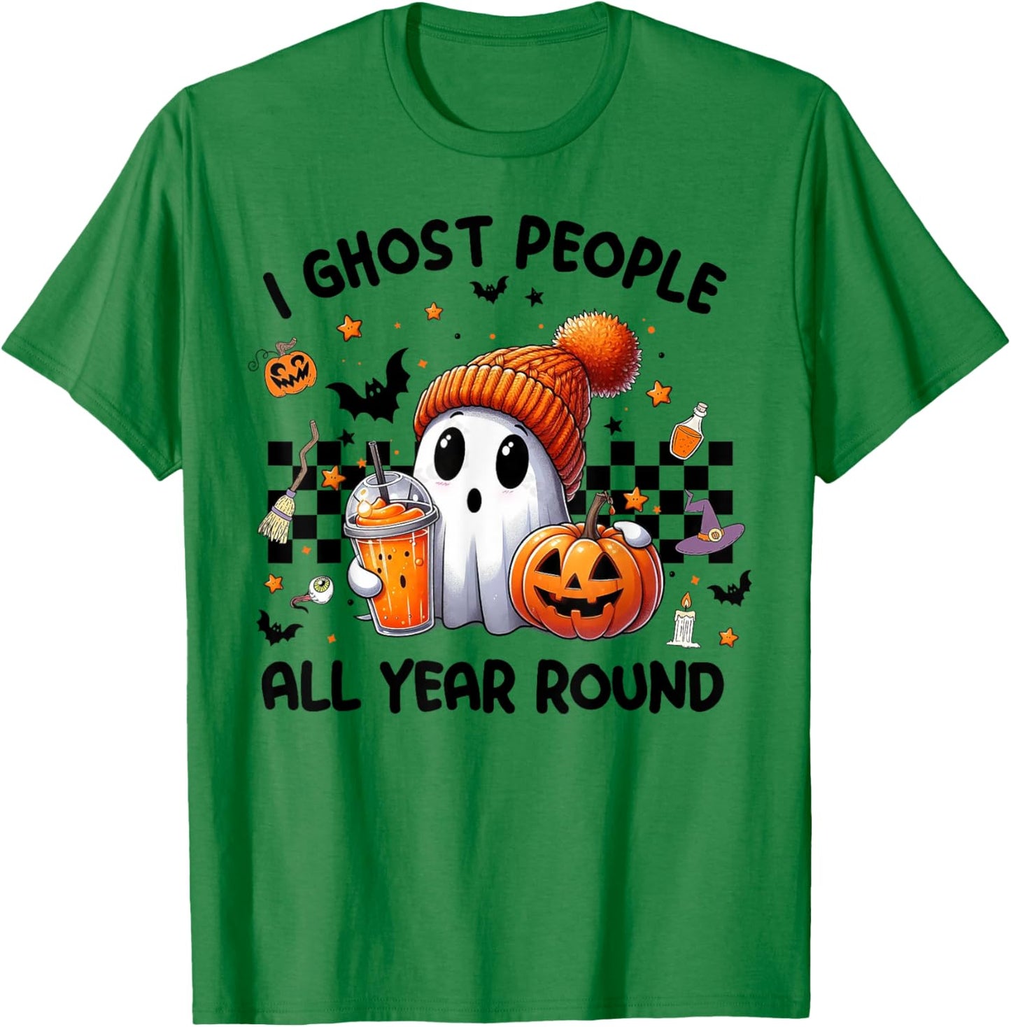 I Ghost People All Year Round T-Shirt - T-Shirt | Irish Green