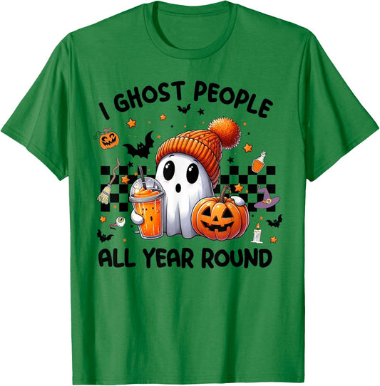 I Ghost People All Year Round T-Shirt - T-Shirt | Irish Green