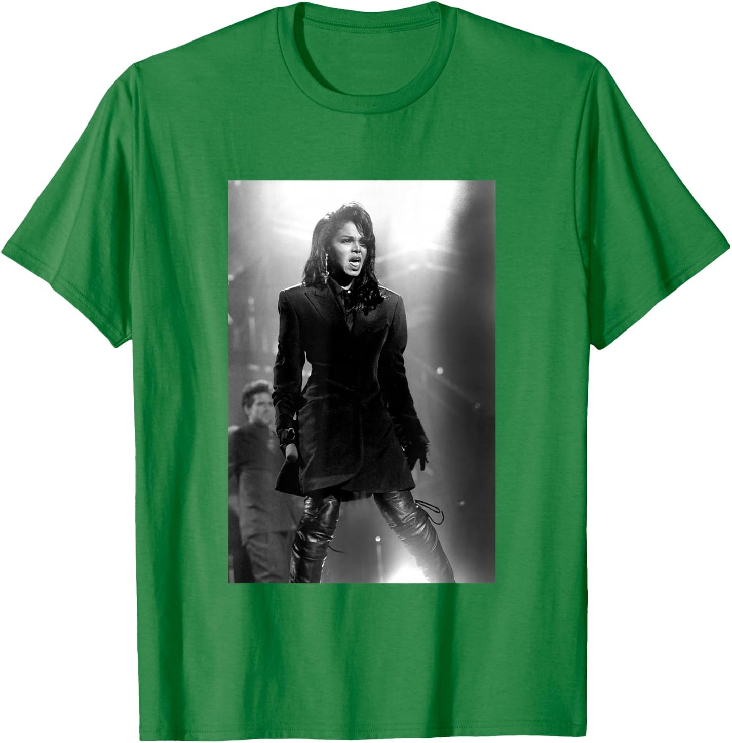 Singer Janet Jackson Live On Tour by Stephen Wright T-Shirt - T-Shirt | Irish Green