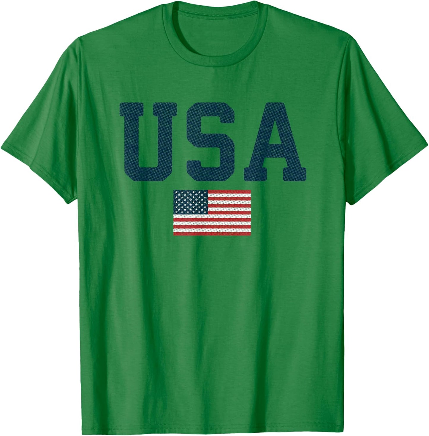 USA Patriotic American Flag 4th Of July Independence Day T-Shirt - T-Shirt | Irish Green