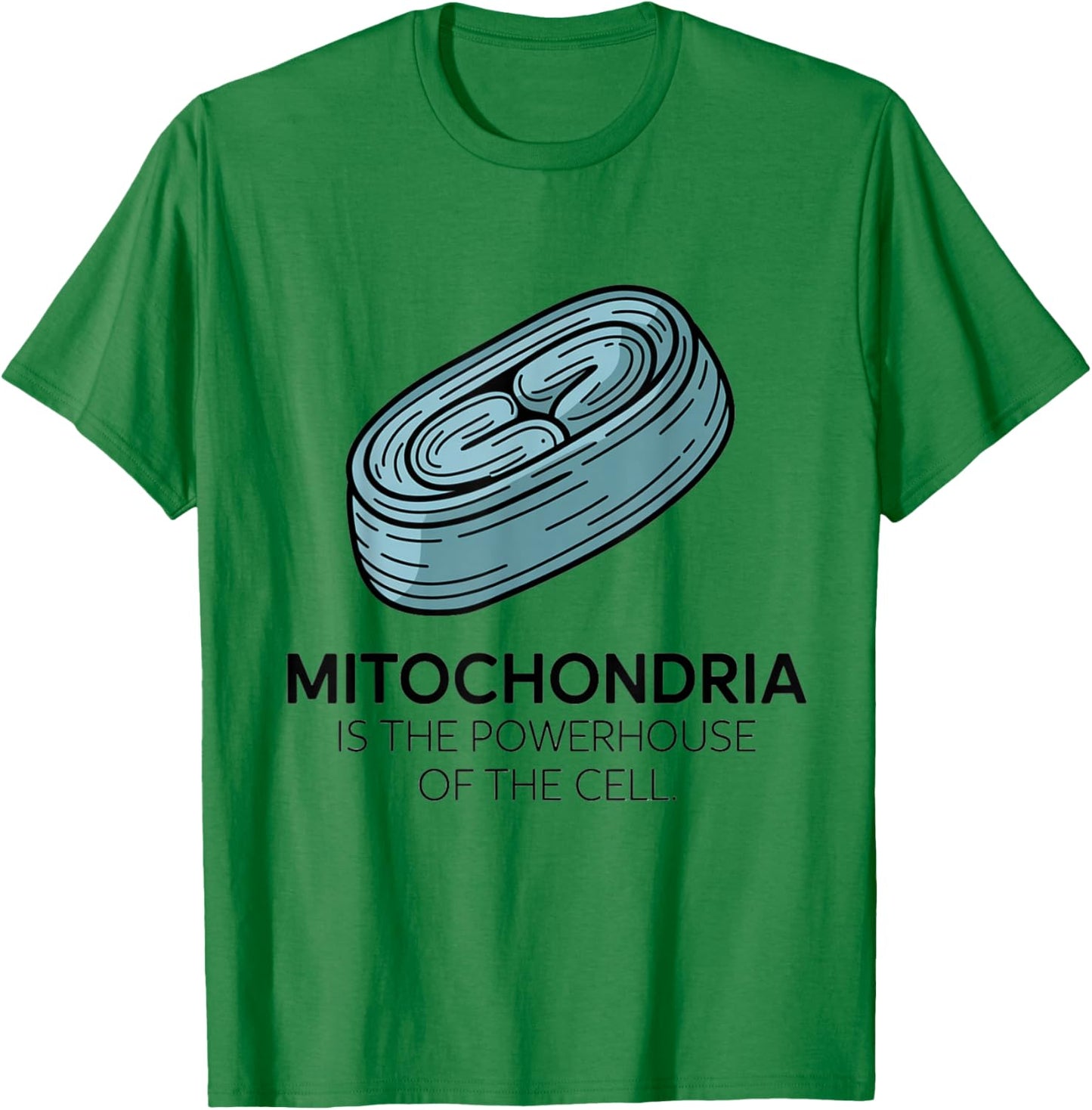 Mitochondria is the Powerhouse of the Cell Classic Science T-Shirt - T-Shirt | Irish Green