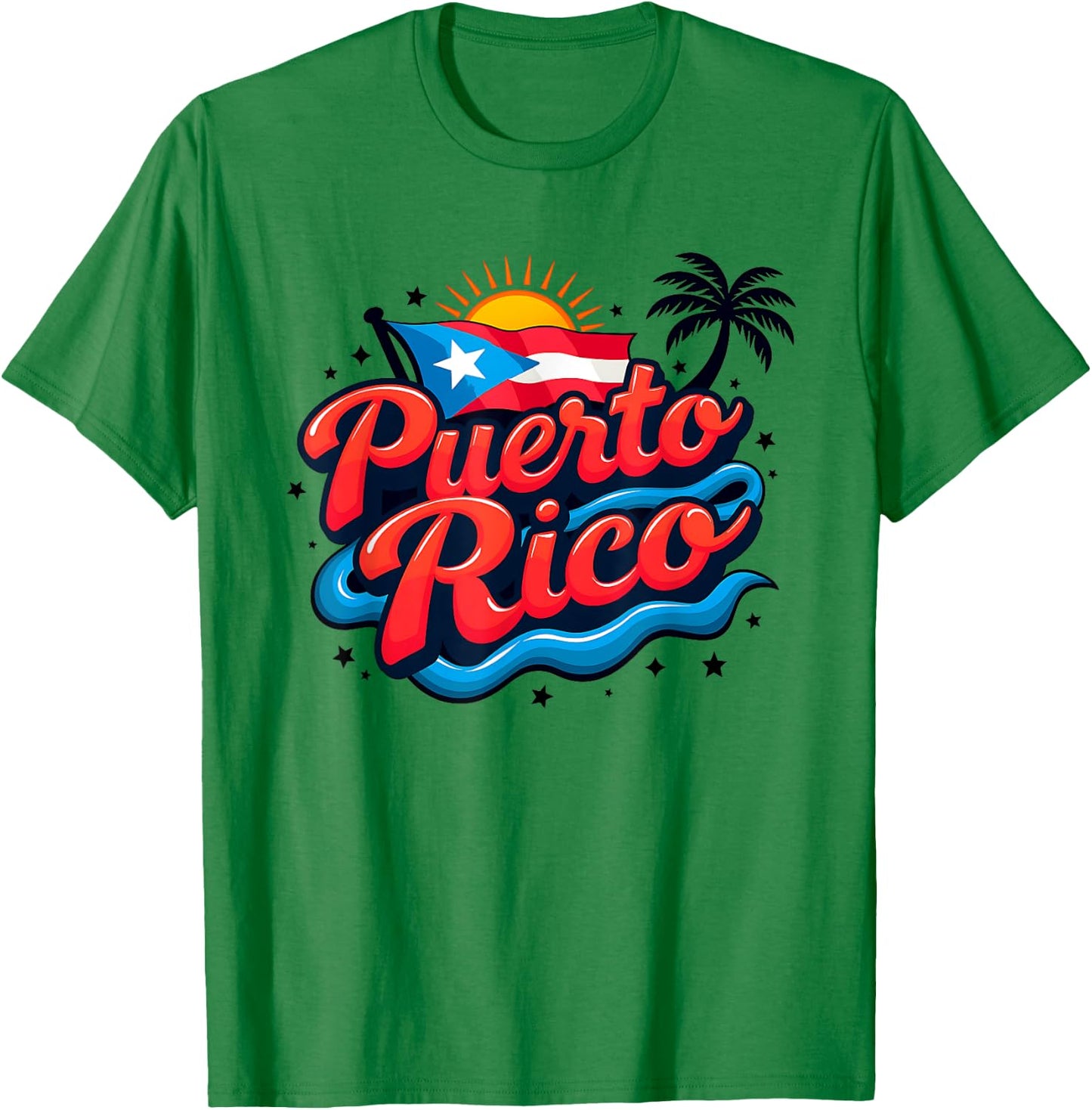 Puerto Rico Flag Vacation Boricua Puerto Rican Women T-Shirt - T-Shirt | Irish Green
