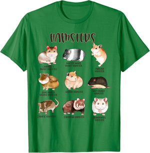 Many different hamsters - types of hamsters T-Shirt - T-Shirt | Irish Green
