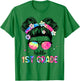 Hello First Grade Teacher 1st Grade Girl Kids Back to School T-Shirt - T-Shirt | Irish Green