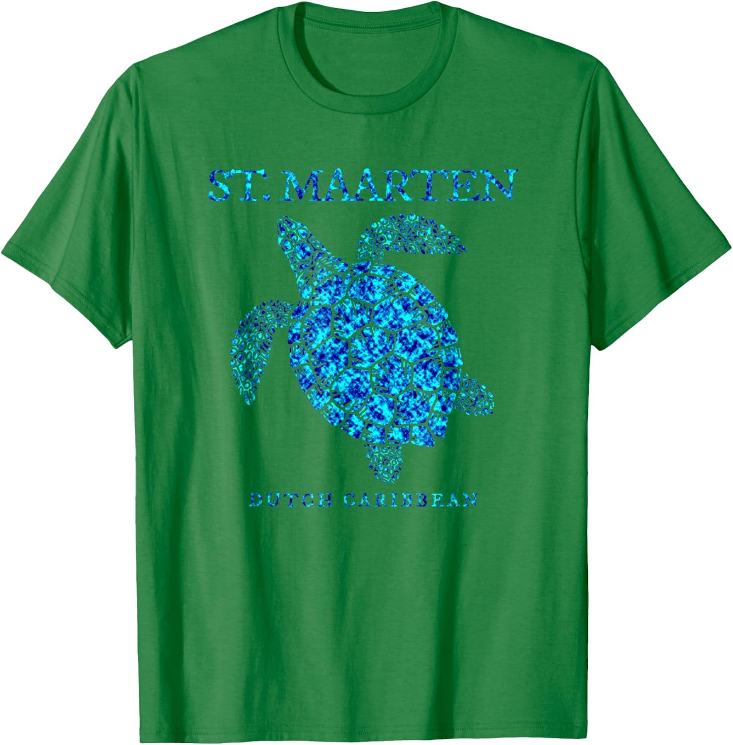 St. Maarten Sea Turtle Boys Girls Vacation Souvenir T-Shirt - T-Shirt | Irish Green